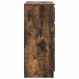 Sideboard with Drawers Smoked Oak 71x35x84 cm Engineered Wood 861584