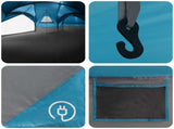 Family Tent with Rainfly Water-resistant 5-Person Blue 42042259