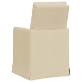 Dining Chairs 2 pcs Cream 57 x 67 x 98 cm Fabric 42017923