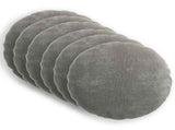 Cushion Cover 6 pcs HEERLEN Dark Grey 60 cm Chenille Fabric 922956