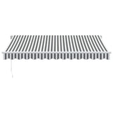 Manual Retractable Awning Anthracite&White 350x250 cm 3216036