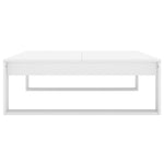 ZNTS Coffee Table White 100x100x35 cm Engineered Wood 808630