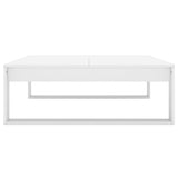 ZNTS Coffee Table White 100x100x35 cm Engineered Wood 808630