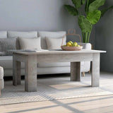 Coffee Table Concrete Grey 100x60x42 cm Engineered Wood 801183