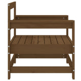 Garden Chairs 2 pcs Honey Brown Solid Wood Pine 825495