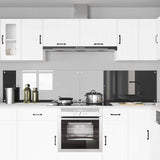 Kitchen Backsplash 2 pcs Dark Grey 120 x 50 cm Tempered Glass 3415510