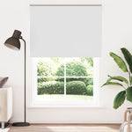 ZNTS Roller Blind Blackout White 145x230 cm Fabric Width 141.6 cm Polyester 4011995