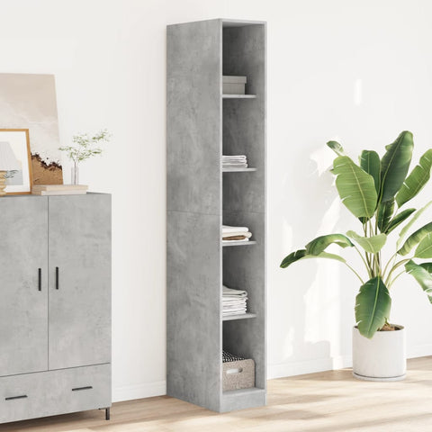 Wardrobe Concrete Grey 30x50x200 cm Engineered Wood 3307705