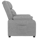 Recliner Chair Light Grey Fabric 348108