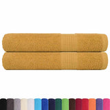 Towels "FROGN" 2 pcs Gold 100x200 cm 360 gsm 136818