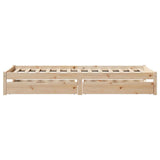 Bed Frame without Mattress 100x200 cm Solid Wood Pine 3301432