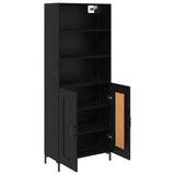 Highboard Black Oak 69.5 x 34 x 180 cm Engineered Wood 3416095