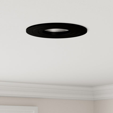 ZNTS Recessed Spotlights 12 pcs Round GU10 Black Ø91 mm 4108144