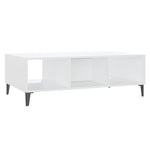 ZNTS Coffee Table White 103.5x60x35 cm Engineered Wood 806022