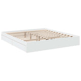 Bed Frame with Drawers without Mattress White 180x200 cm Super King 3280636