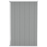 Wall-mounted Garden Shed Grey 118x100x178 cm Galvanised Steel 316218