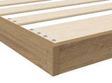 Floor Bed Frame Artisan Oak 90 x 190 cm Engineered Wood 893531
