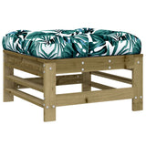 Garden Footstools with Cushions 2pcs Impregnated Wood Pine 825701