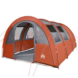 Camping Tent Tunnel 4-Person Grey and Orange Waterproof 94402