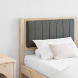 Upholstered Headboard Brown 150 cm Solid Pine Wood 879060