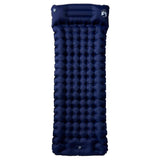Self Inflating Camping Mattress with Pillow 1-Person Navy Blue 4007098