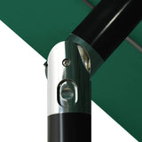 Parasol Green Polyester Large Foldable Large Garden Parasol 313877