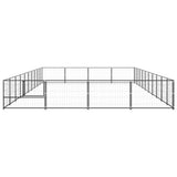 Dog Kennel Black 40 m Steel 3082149