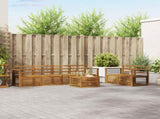 Sofa Sets 7 pcs Natural Solid Acacia Wood 3374419