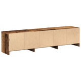 TV Cabinet with LED Old Wood 165 x 34 x 40 cm Engineered Wood 8006550