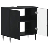 Bathroom Sink Cabinet HAARLEM Black 59.5 x 31.5x 59 cm 896786