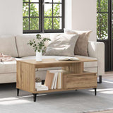 Coffee Table Artisan Oak 90 x 49 x 45 cm Engineered Wood 881052