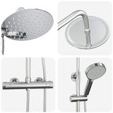 Thermostatic Shower System Set Chrome SS201 42028280