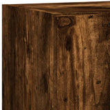 5 Piece TV Wall Units with LED Smoked Oak Engineered Wood 3216829