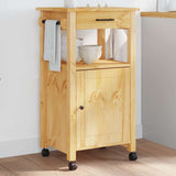 Kitchen Trolley MONZA 48x40x88.5 cm Solid Wood Pine 376088