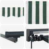 Manual Awning Frame with LEDs 3 x 2 m Polyester with PU coating 3420761