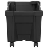Calypso Planter with Wheels Anthracite 79 x 35 x 33 cm PP 42041721