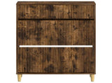 Shoe Cabinet ARNHEM 78 x 24 x 103 cm Engineered Wood Smoked Oak 896660