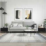 Coffee Tables 2 pcs Black 50x46x35 cm Engineered Wood 830879