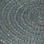 Handmade Rug Jute Round 150 cm Olive Green 133670