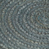 Handmade Rug Jute Round 150 cm Olive Green 133670