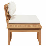 Garden Bench 2 pcs Brown Solid Teak wood 42006396
