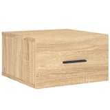 Wall-mounted Bedside Cabinets 2 pcs Sonoma Oak 35x35x20 cm 829859