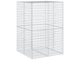 Gabion Basket with Cover 100x100x200 cm Galvanised Iron 3295225