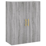 Highboard Grey Sonoma 69.5x34x180 cm Engineered Wood 3195897