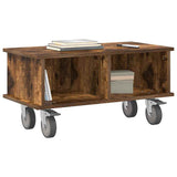 TV Stand Smoked Oak 68.5 x 35 x 35 cm Engineered Wood 891044