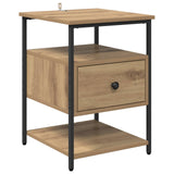 Bedside Cabinet with Drawer 2 pcs Artisan Oak 40 x 42 x 56 cm 881877
