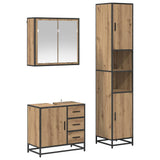 Bathroom Furniture Set 3 pcs Artisan Oak Engineered Wood 3402534