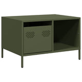 ZNTS Coffee Table Olive Green 68.5x50x43.5 cm Cold-rolled Steel 851284