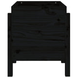 Garden Planter Black 62x50x57 cm Solid Wood Pine 825209