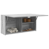 Bathroom Wall Cabinet Grey Sonoma 80x25x40 cm Engineered Wood 860090